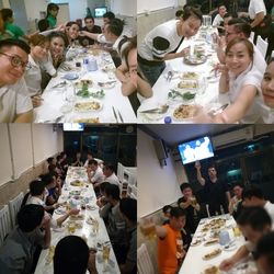 High angle view of man having food