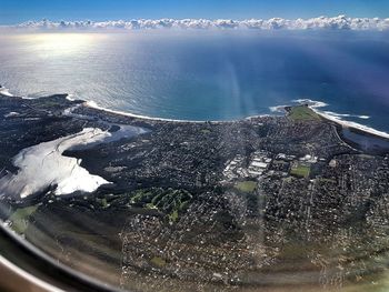 Aerial view of sea