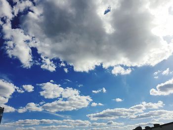 Low angle view of clouds in sky