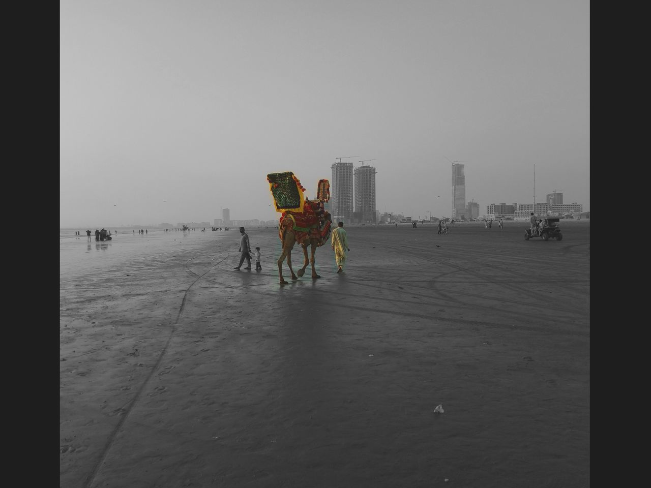 BEACH AGAINST SKY