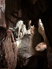 Rock formation in cave