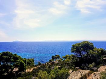 Scenic view of sea against sky