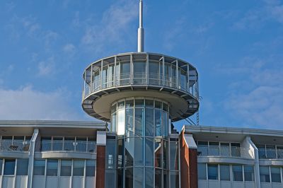 Low angle view of building against sky