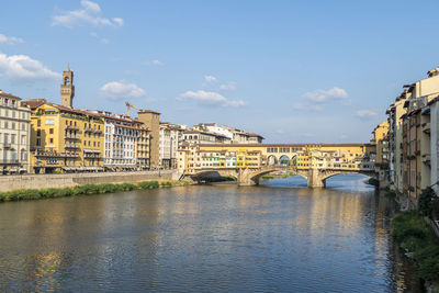 The famous ponte vecchio in florence