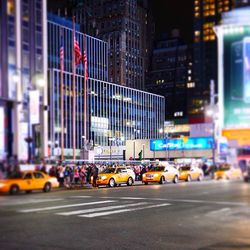 City street at night