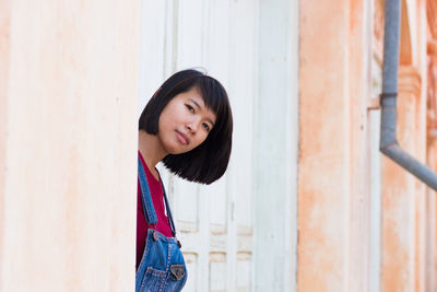 Portrait of young woman