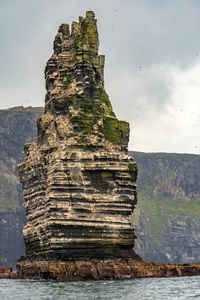 Rock formations in sea