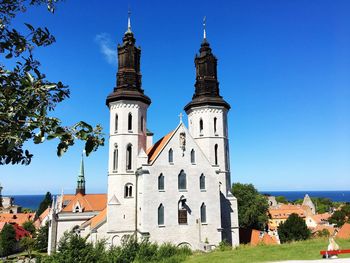 Historic building against blue sky