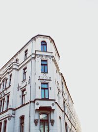 Low angle view of building against clear sky