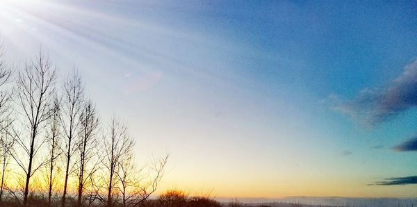 Scenic view of sky during sunset