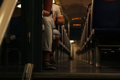 People sitting in train