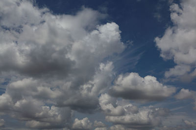 Low angle view of clouds in sky