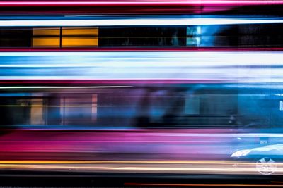 Light trails at night