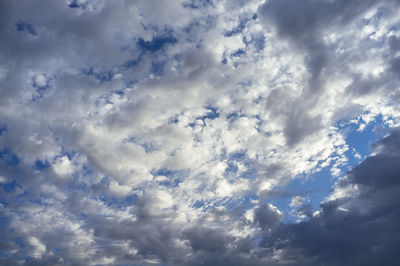 Low angle view of clouds in sky