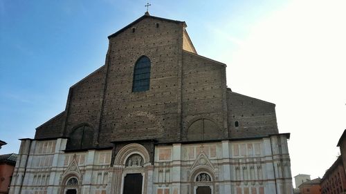 Low angle view of church against sky