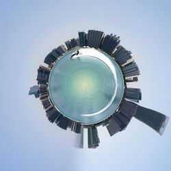 Low angle view of skyscraper
