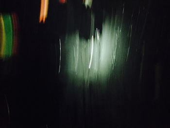 View of illuminated tunnel