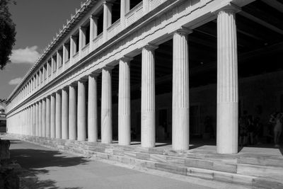 Exterior of historic building against sky