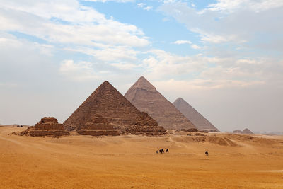 Scenic view of desert against sky