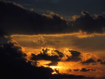 Scenic view of sky during sunset