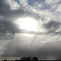 Low angle view of cloudy sky