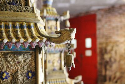 Close-up of statue of buddha