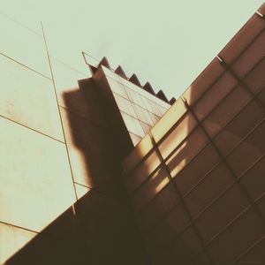 Low angle view of built structure against clear sky