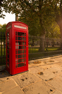 Information sign on wall