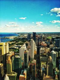 Aerial view of a city