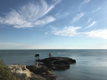 Scenic view of sea against sky