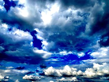 Low angle view of clouds in sky