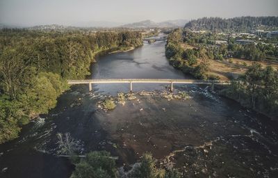 Scenic view of river amidst landscape against sky