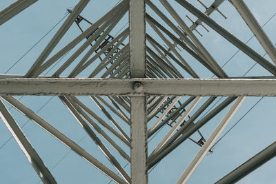 Low angle view of bridge against sky