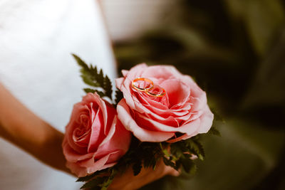 Close-up of rose bouquet