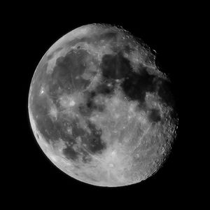 Low angle view of moon in sky