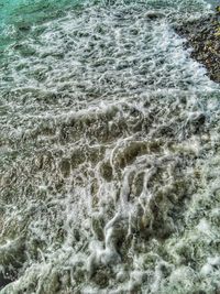 Water flowing in sea