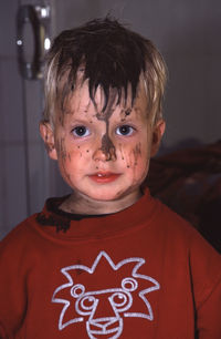 Close-up portrait of boy