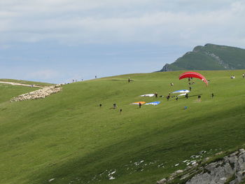 Scenic view of landscape against sky