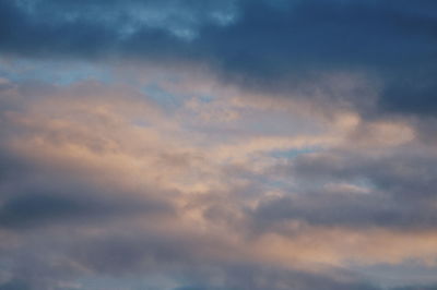 Low angle view of cloudy sky