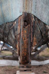 Close-up of old rusty door