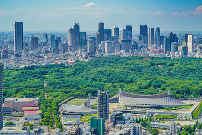 Cityscape against sky