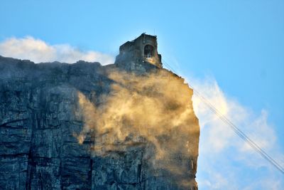 Cable car station on table mountain