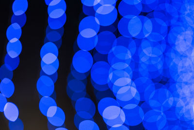 Defocused image of illuminated lights