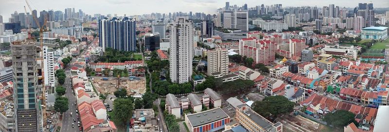 Aerial view of city