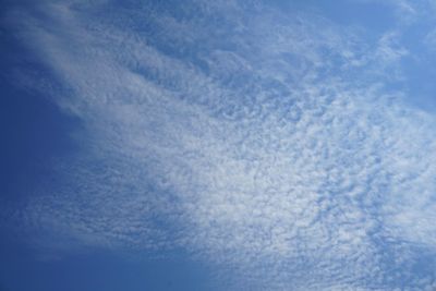 Low angle view of clouds in sky
