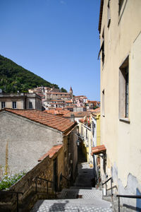 A street of maratea, a village of basilicata region in italy.