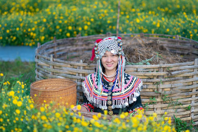 Portrait of a smiling young woman