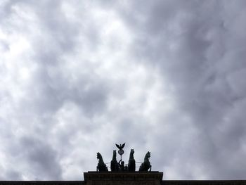 Low angle view of a statue