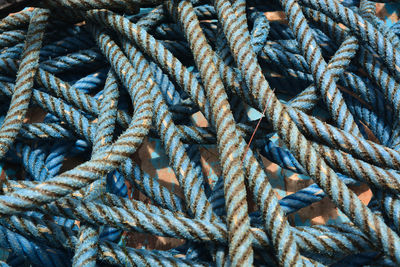 Blue rope texture