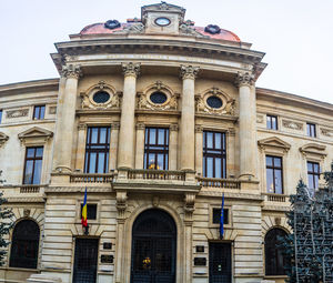 Low angle view of building against sky